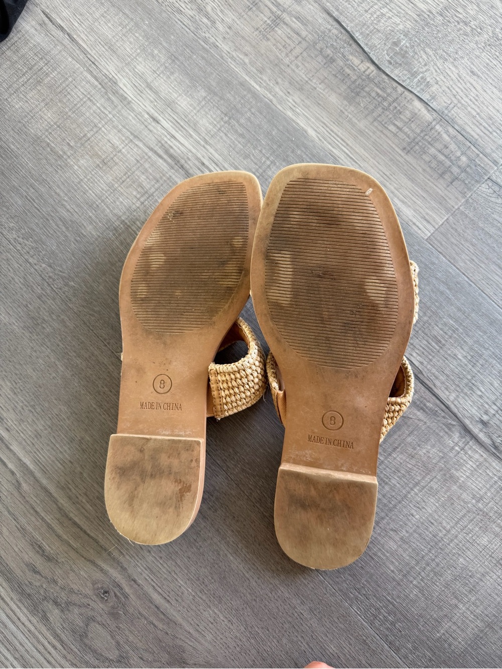 Steve Madden Natural Woven Double-Strap Slide Sandals - Picture 4 of 4